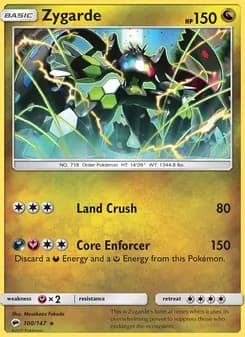 Zygarde card in English