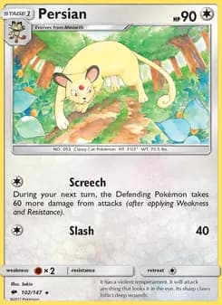 Persian card in English