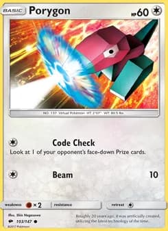 Porygon card in English
