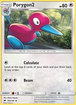 Porygon2 card in English