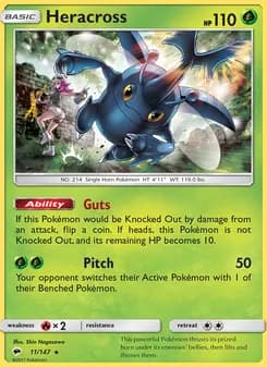 Heracross card in English