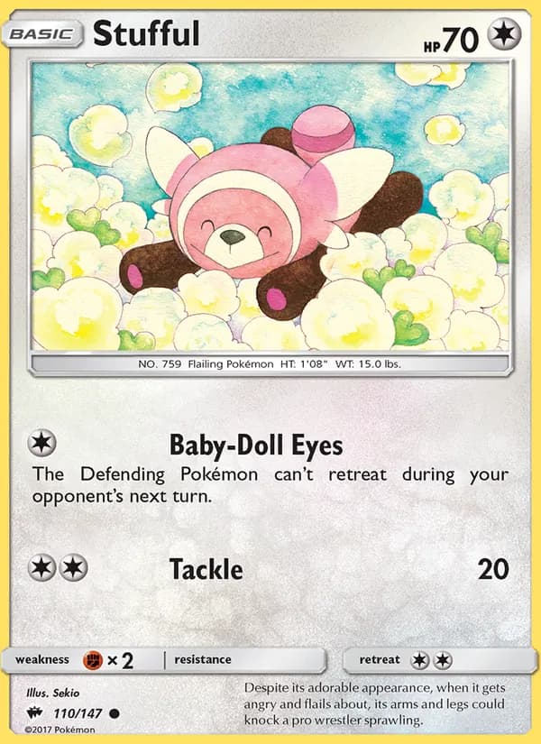 Stufful card in English