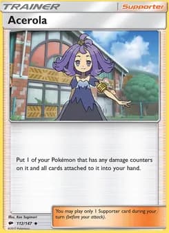 Acerola card in English