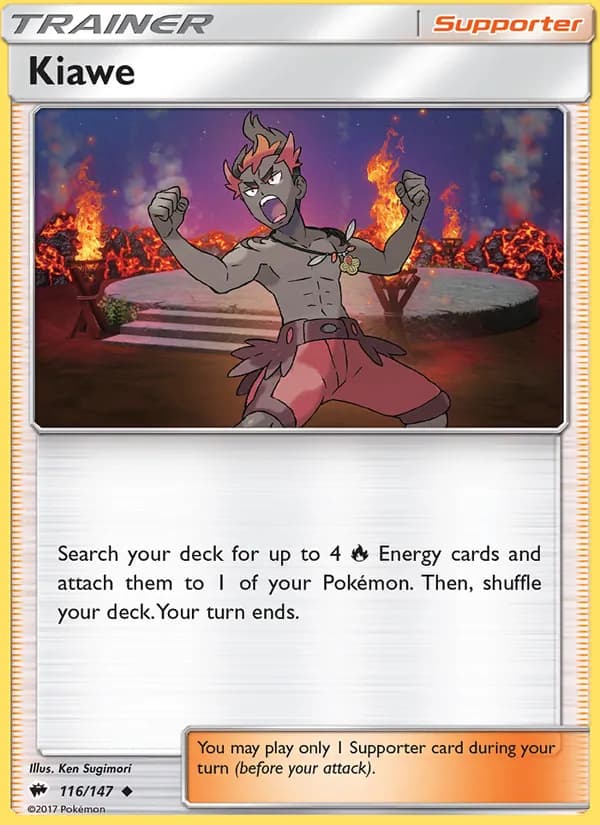 Kiawe card in English