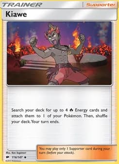 Kiawe card in English