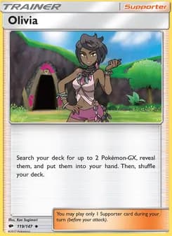 Olivia card in English