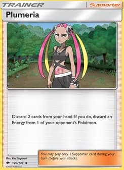 Plumeria card in English