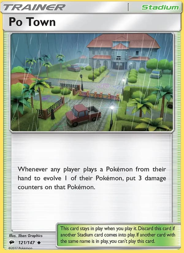 Po Town card in English