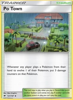 Po Town card in English