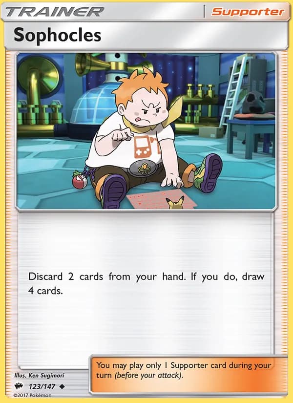 Sophocles card in English