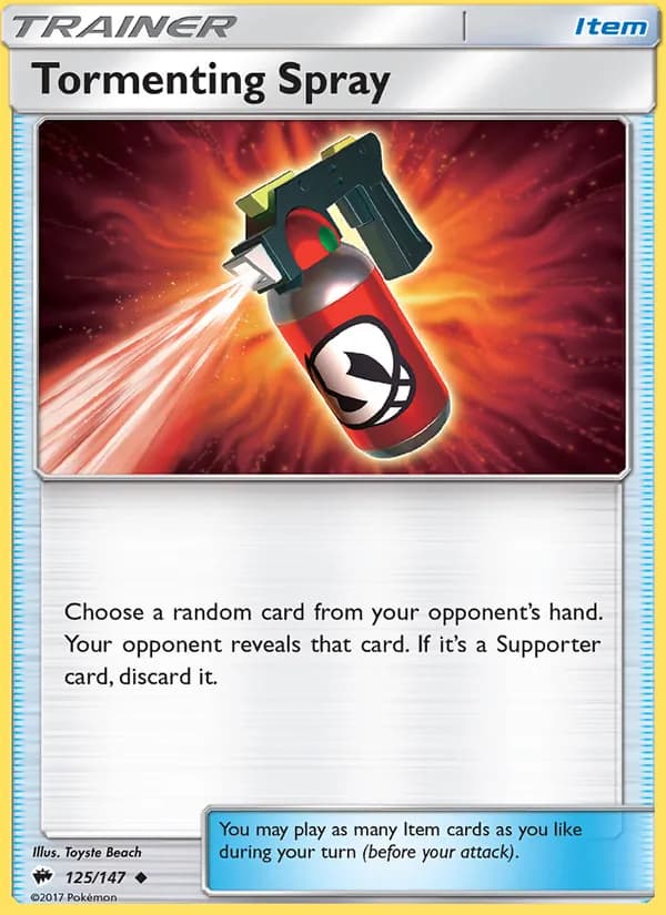 Tormenting Spray card in English