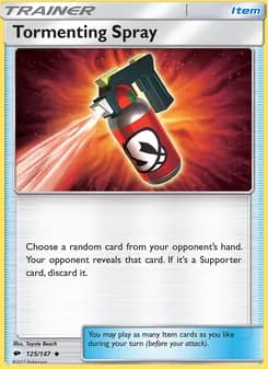 Tormenting Spray card in English
