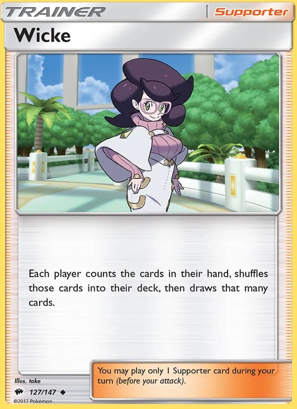 Wicke card in English