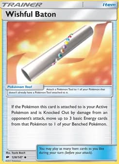 Wishful Baton card in English