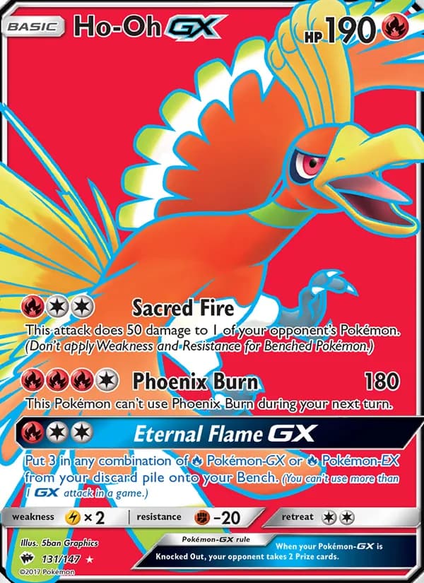 Ho-Oh GX card in English