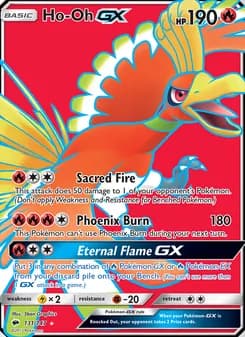 Ho-Oh GX card in English