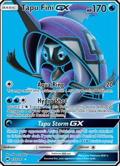 Tapu Fini GX card in English