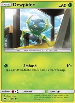 Dewpider card in English