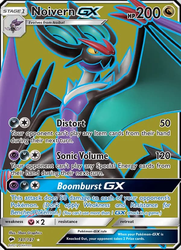 Noivern GX card in English