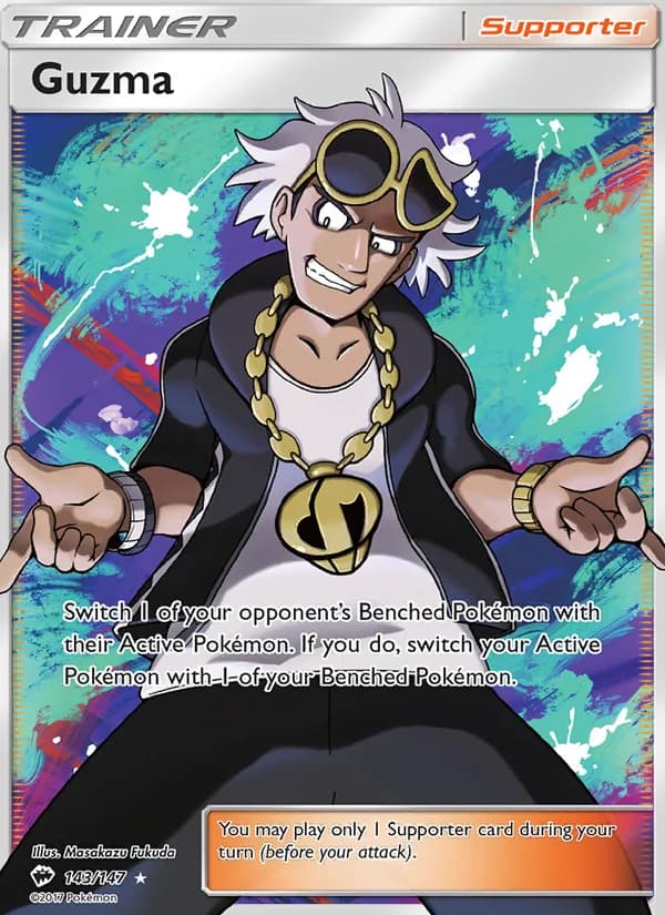 Guzma card in English