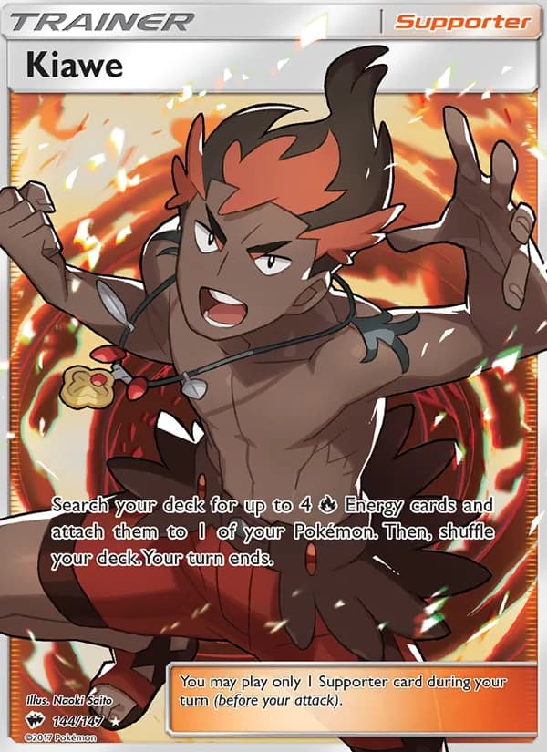 Kiawe card in English