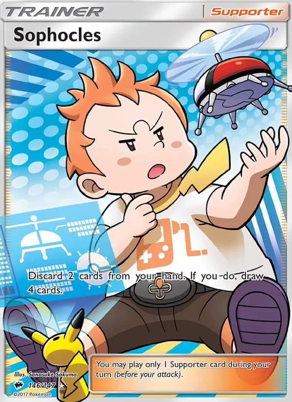Sophocles card in English