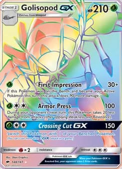 Golisopod GX card in English