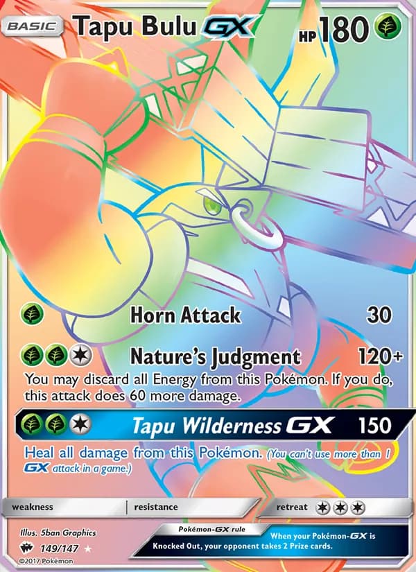 Tapu Bulu GX card in English