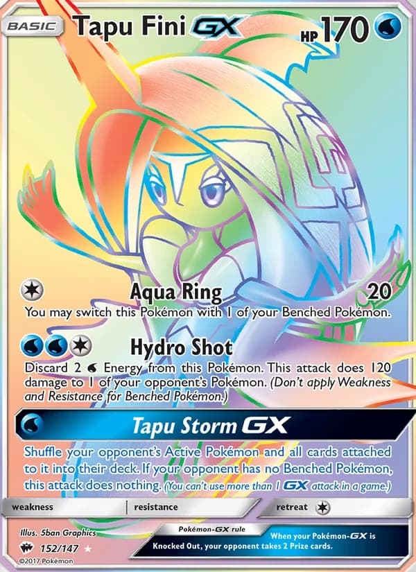 Tapu Fini GX card in English