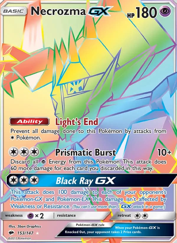 Necrozma GX card in English