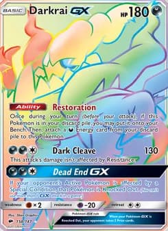 Darkrai GX card in English