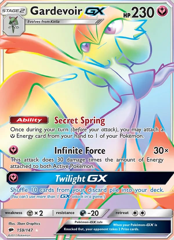 Gardevoir GX card in English