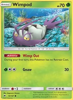 Wimpod card in English