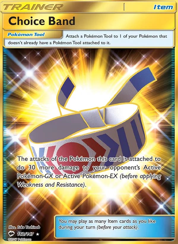 Choice Band card in English