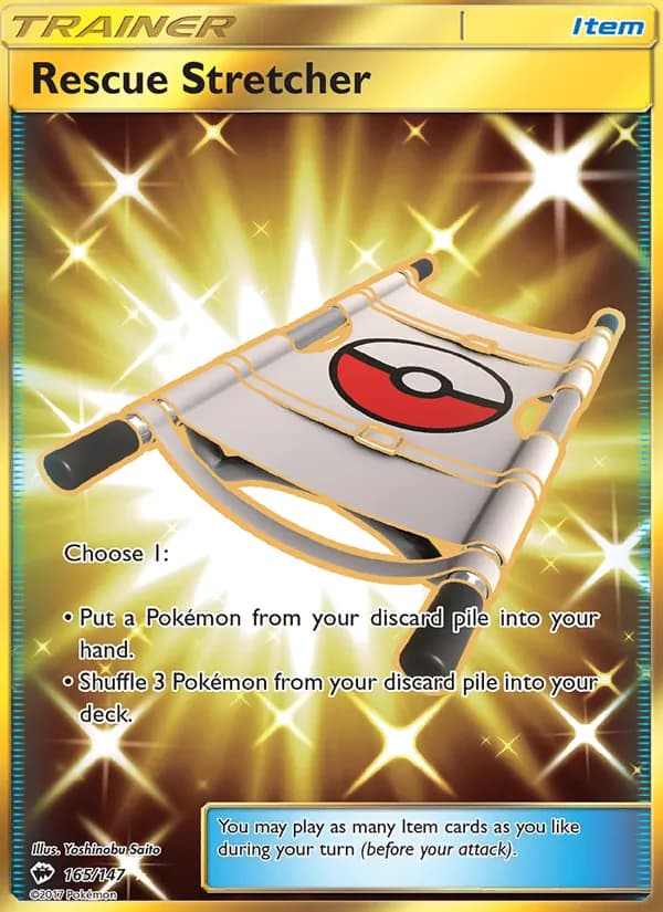 Rescue Stretcher card in English