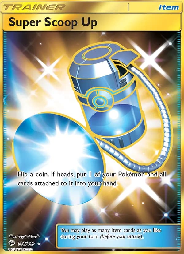 Super Scoop Up card in English