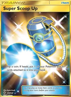 Super Scoop Up card in English