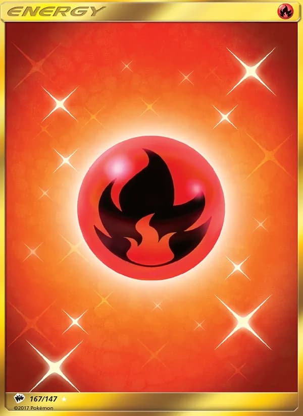 Fire Energy card in English