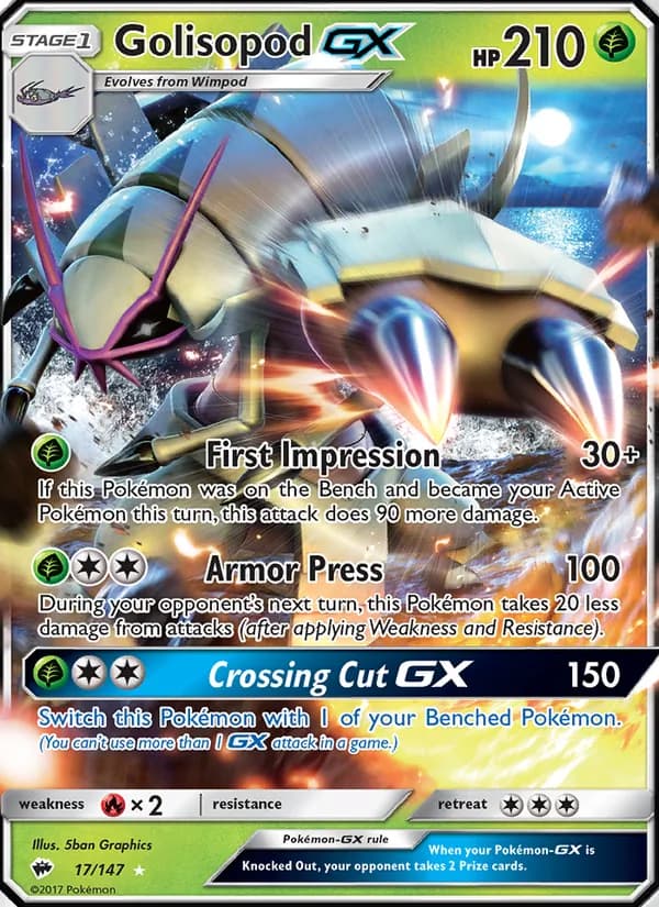 Golisopod GX card in English