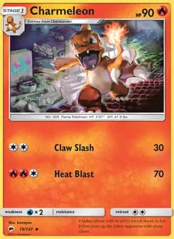 Charmeleon card in English