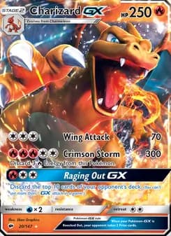 Charizard GX card in English
