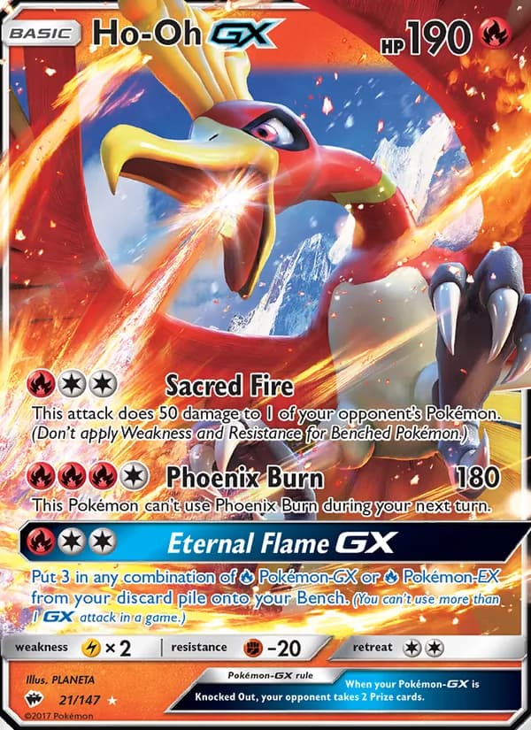 Ho-Oh GX card in English