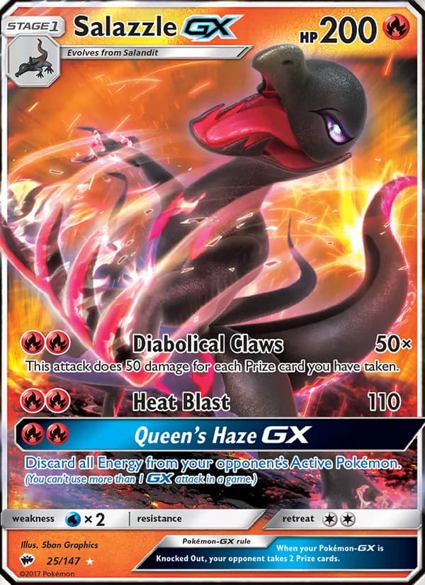 Salazzle GX card in English