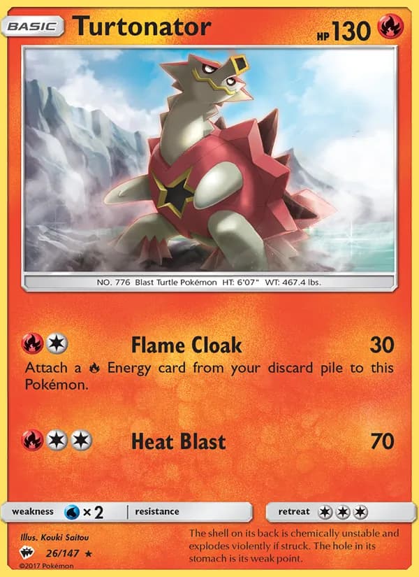 Turtonator card in English