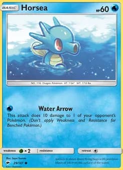 Horsea card in English
