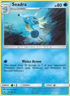 Seadra card in English