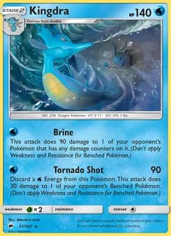 Kingdra card in English