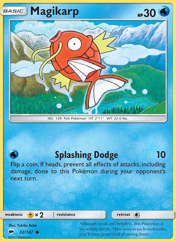 Magikarp card in English