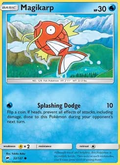 Magikarp card in English