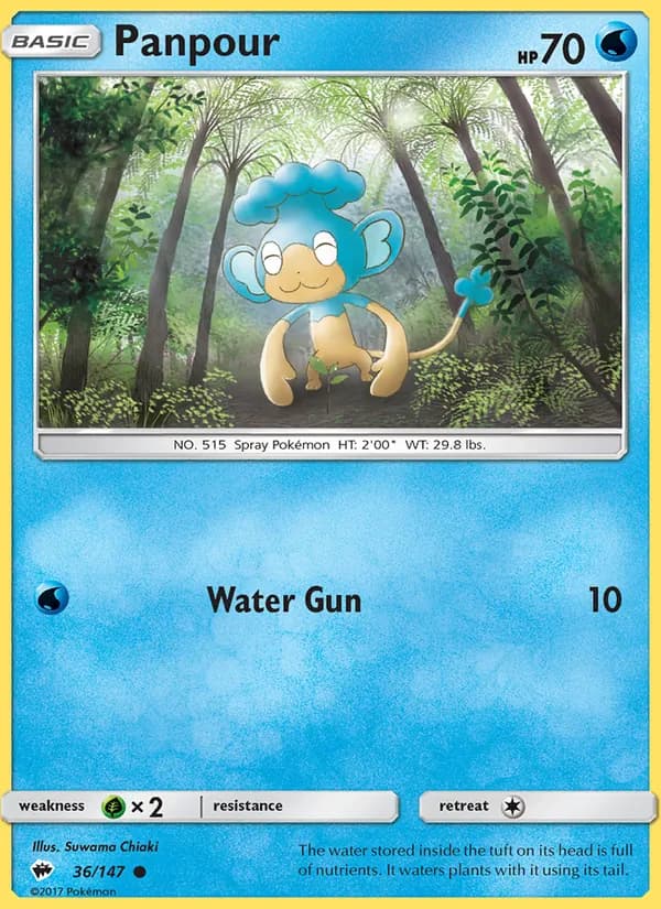Panpour card in English